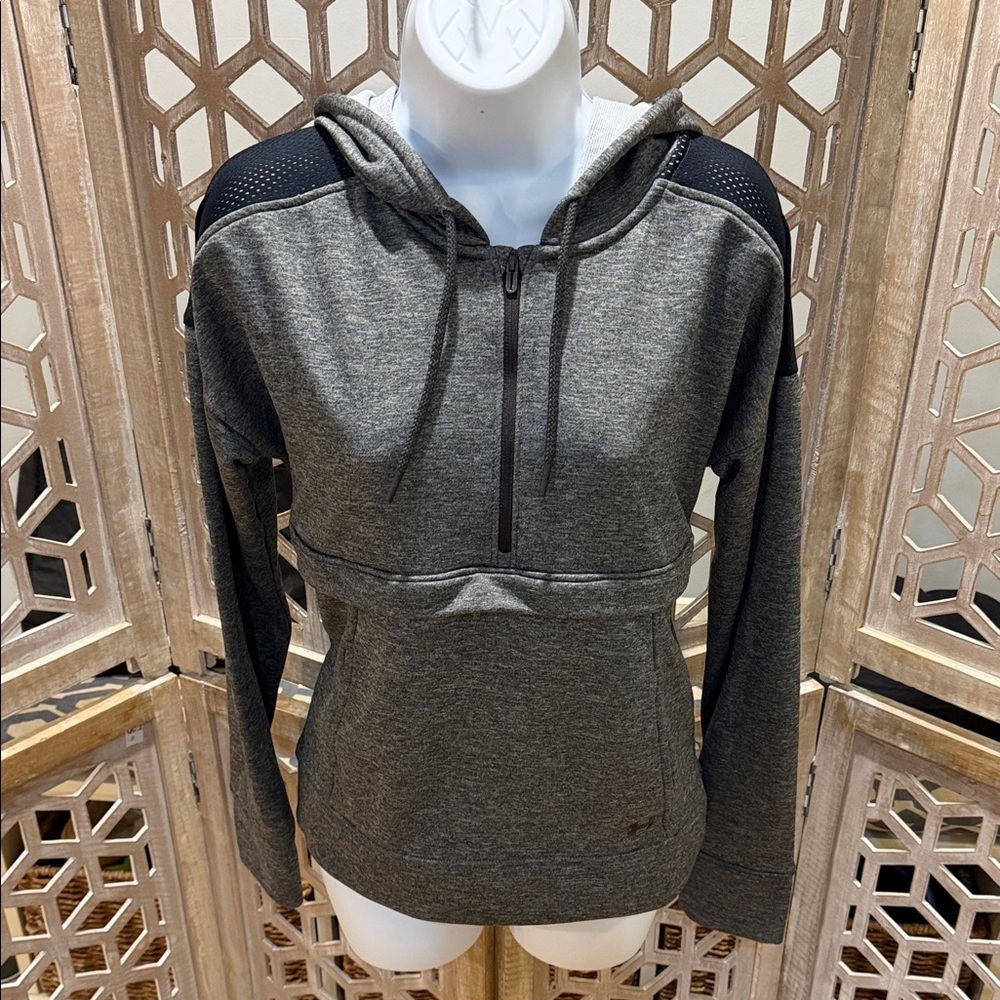 Gray and Black Women's Under Armour Hoodie size Small